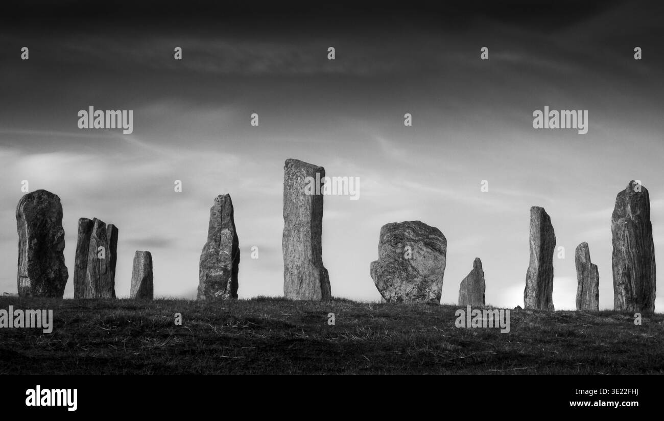 Calanais Standing Stones Stockfoto