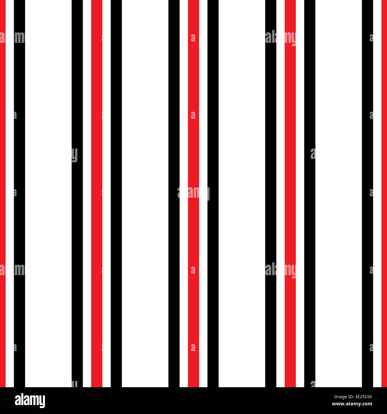 Streifen Schwarzes und rotes nahtloses Muster Design Vektor Stock Vektor