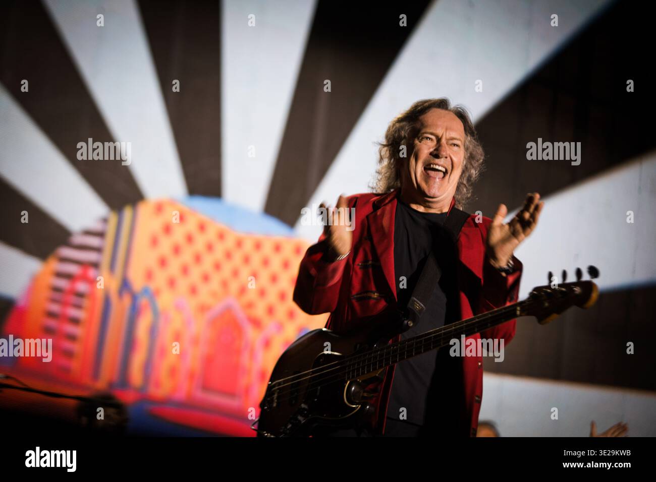 Puuh tritt live im Amphitheater von Pompeji auf, während der letzten Konzerttour am 22. Juli 2024. Stockfoto