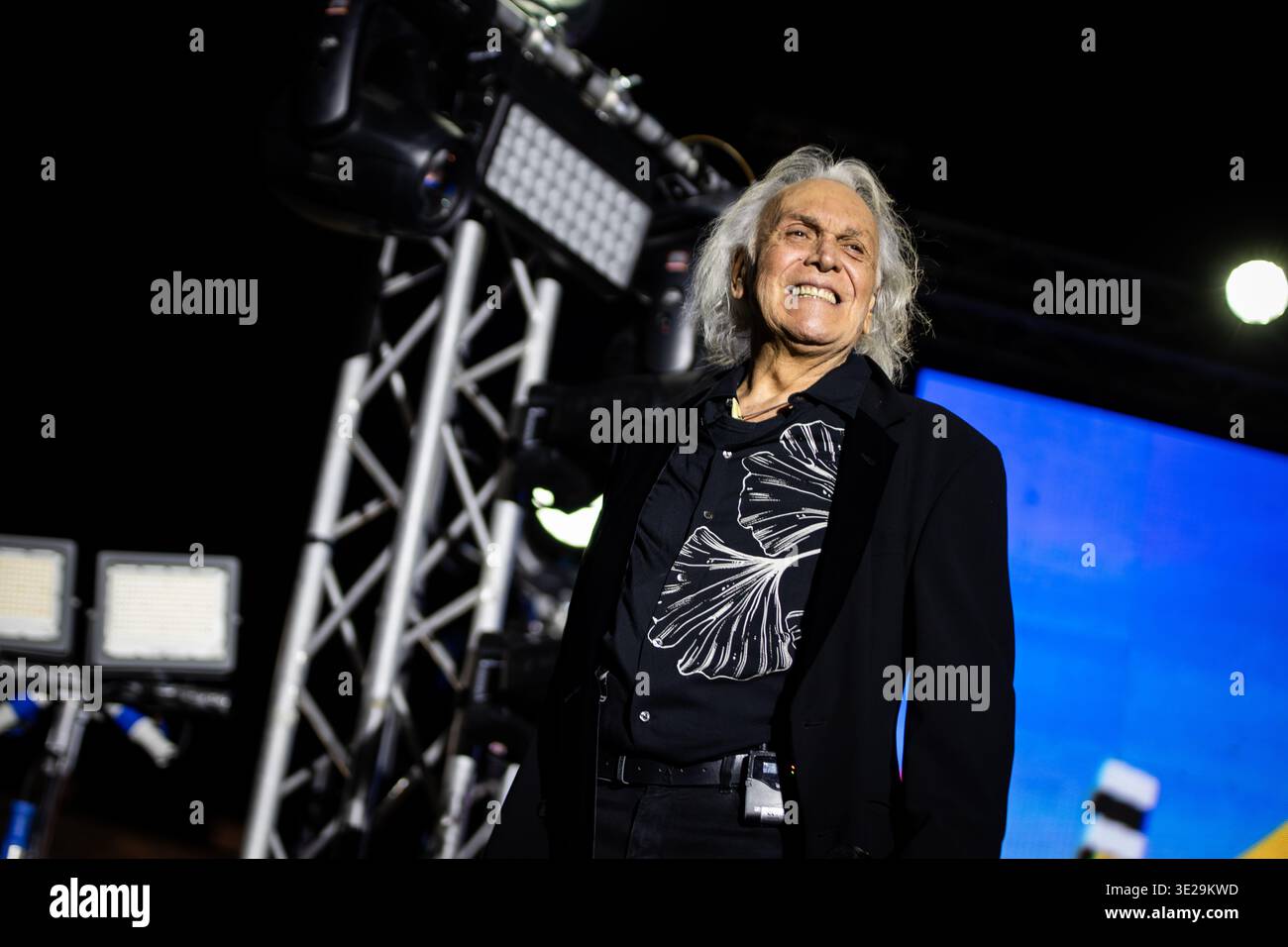 Puuh tritt live im Amphitheater von Pompeji auf, während der letzten Konzerttour am 22. Juli 2024. Stockfoto