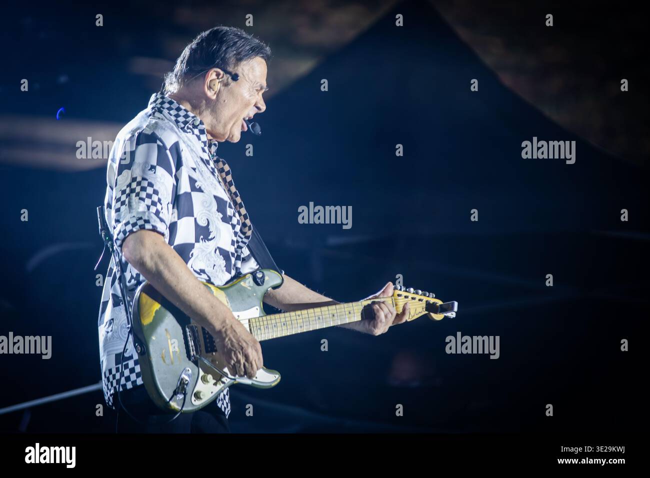 Puuh tritt live im Amphitheater von Pompeji auf, während der letzten Konzerttour am 22. Juli 2024. Stockfoto