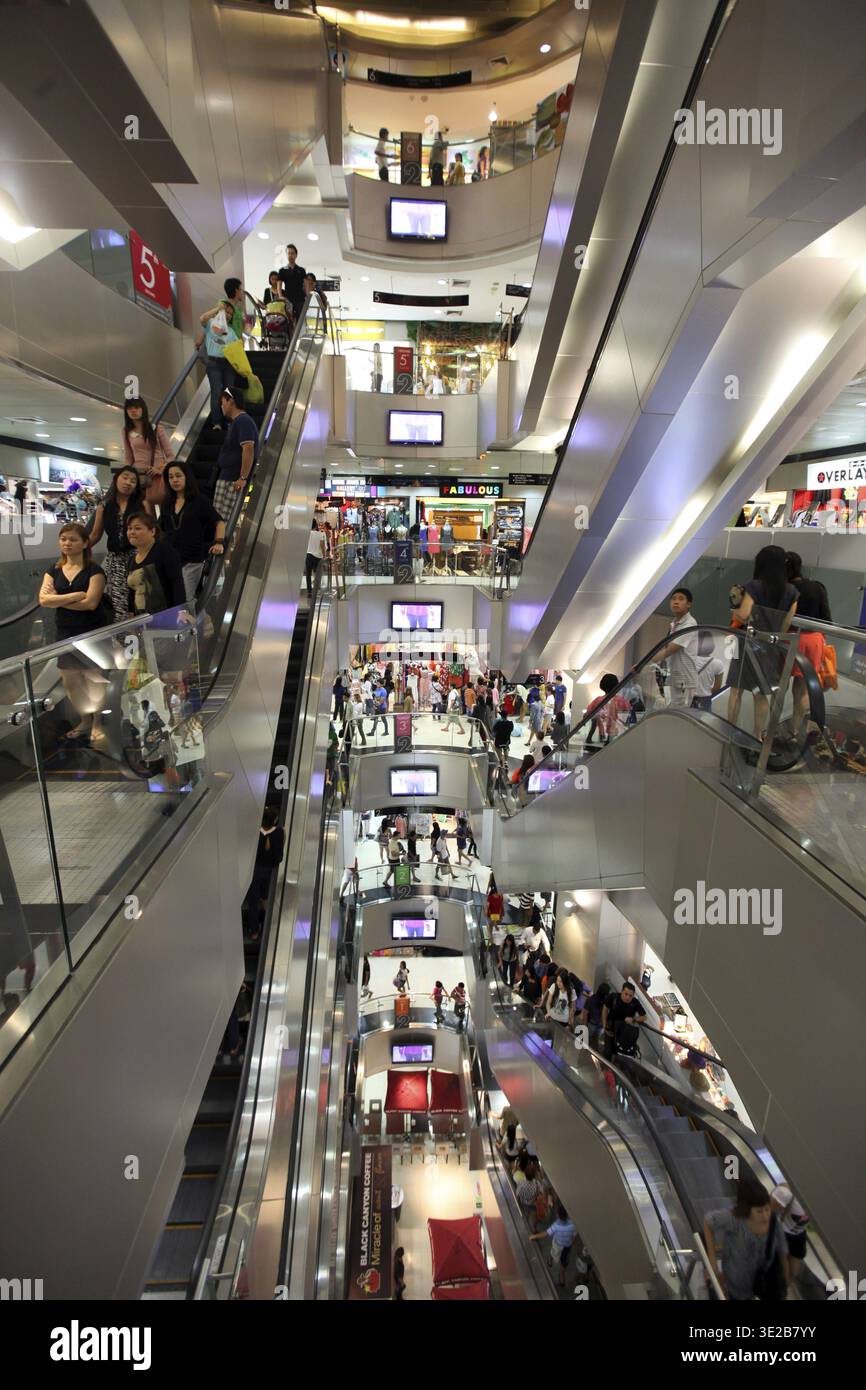 Ein Shop im Platinum Fashion Mall in der Innenstadt rund um den Siam Square Stadtteil im Zentrum der Hauptstadt Bangkok in Thailand Stockfoto