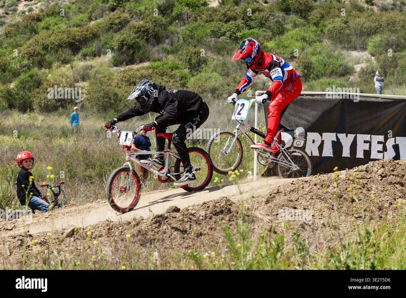 Dirtyfest BMX Downhill Race 2024 Stockfoto