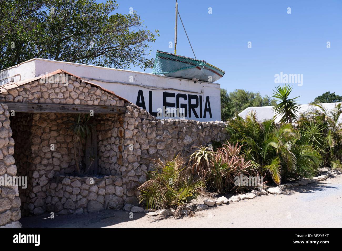 Alegria Restaurant in St. helena Bay, Westkap - Südafrika Stockfoto