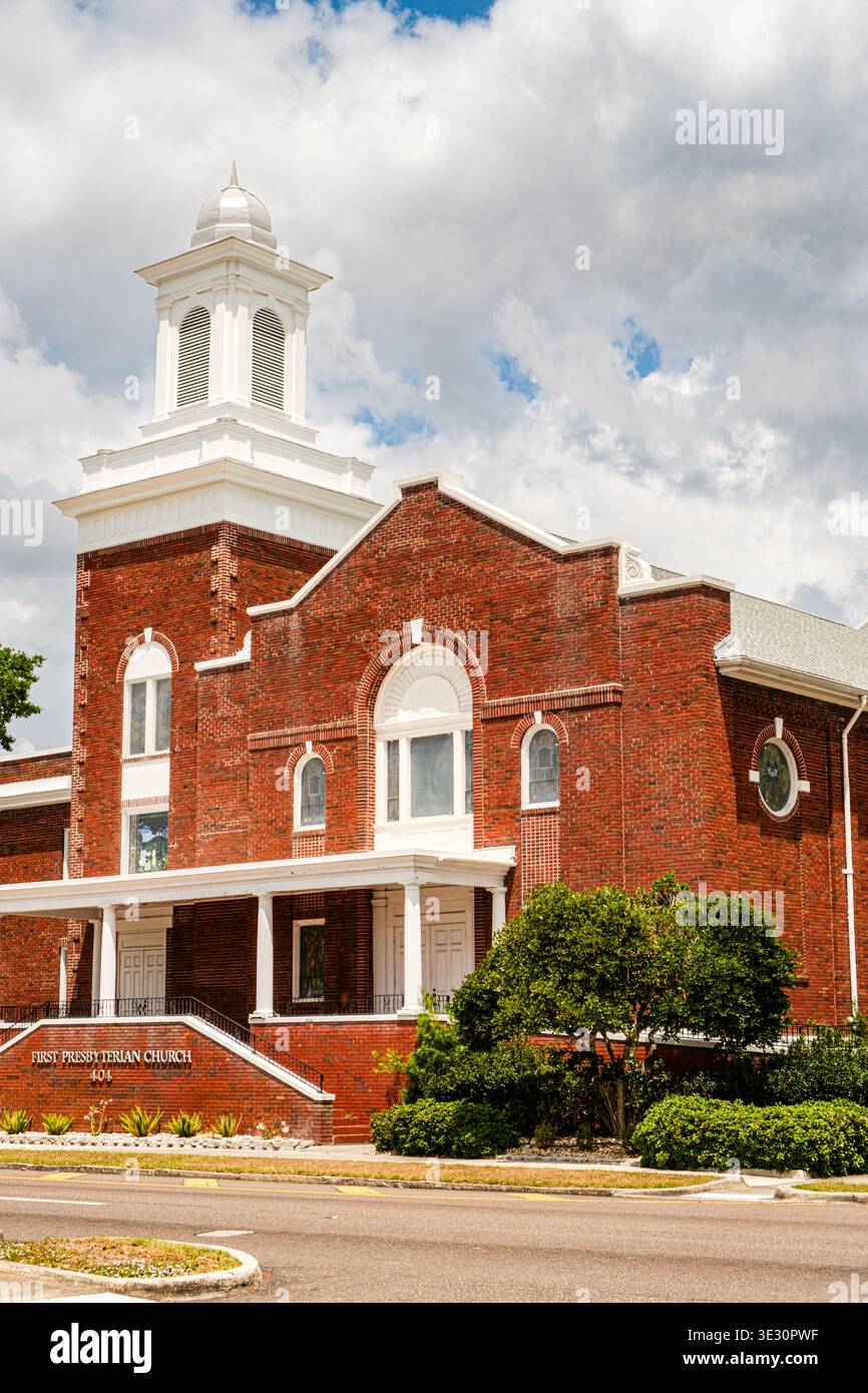 First Presbyterian Church, Reynolds Street, Plant City, Florida Stockfoto