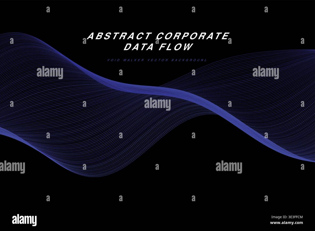 Abstrakter Corporate Data Flow Ribbon Wave Vektor Hintergrund, glatte 3D fließende Linien Moderne Technologie Business Hintergrundbild, Bunte Gradient Streifen Pat Stock Vektor