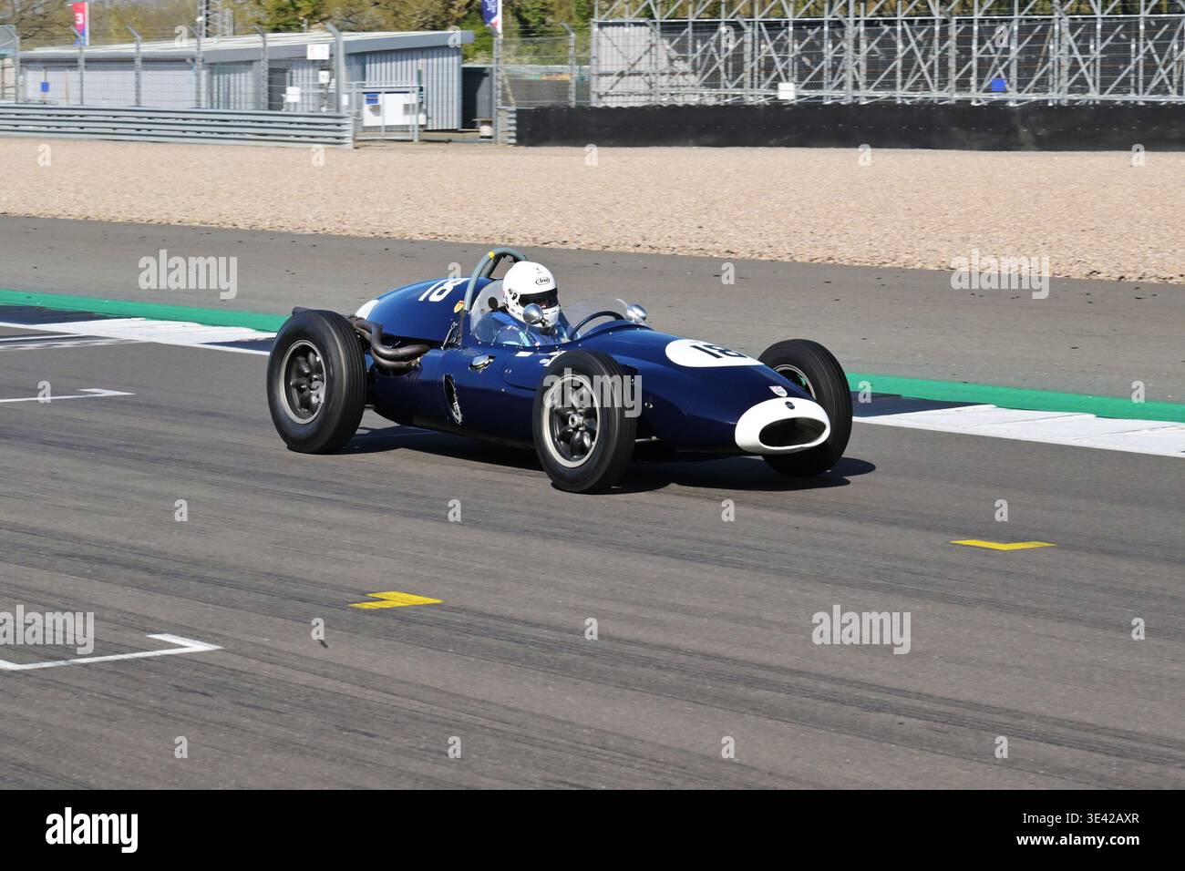 Tania Pilkington, Cooper T43, Pre-1966 Rennwagen mit Heckmotor, 25 Minuten Rennstrecke, Grand Prix Nachkriegsfahrzeuge mit Heckmotor, VSCC Silverstone Stockfoto