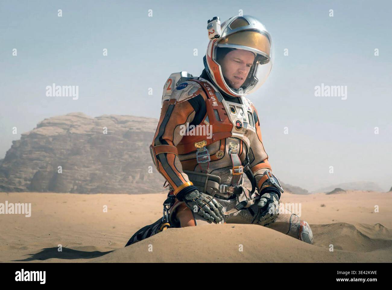 DER MARTIAN 2015 20th Century Fox Film mit Matt Damon als Dr. Mark Watney, Botaniker und Maschinenbauingenieur Stockfoto