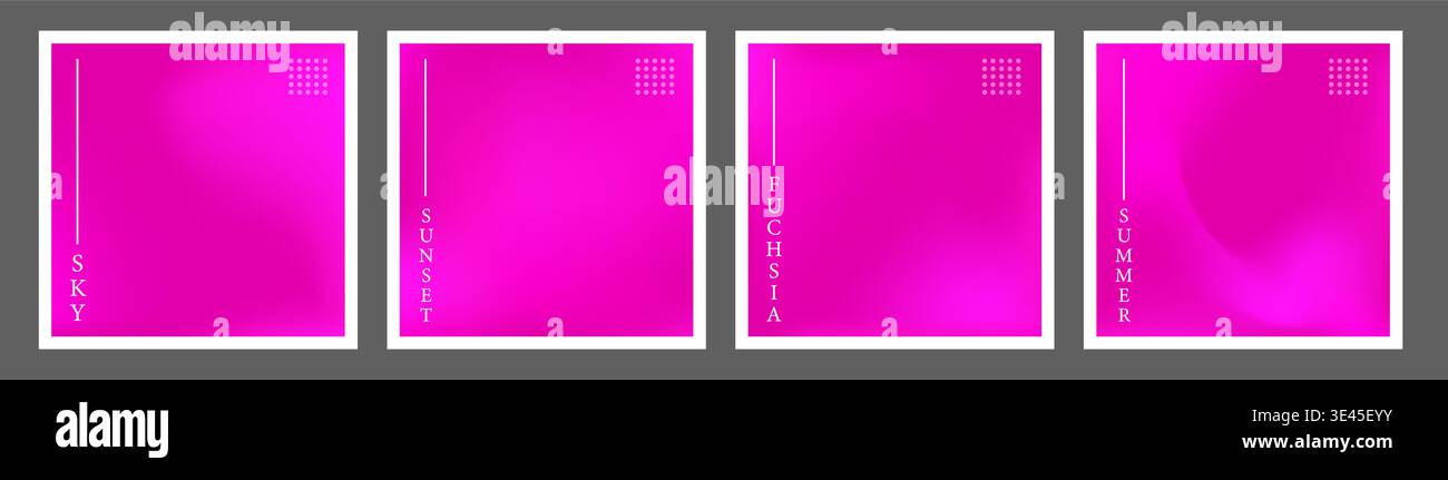 Fuchsia-Gradient. Dynamische magentafarbene, fließende Kunst mit Unschärfeeffekt für moderne Poster oder Albumcover. Vektorabbildung Stock Vektor
