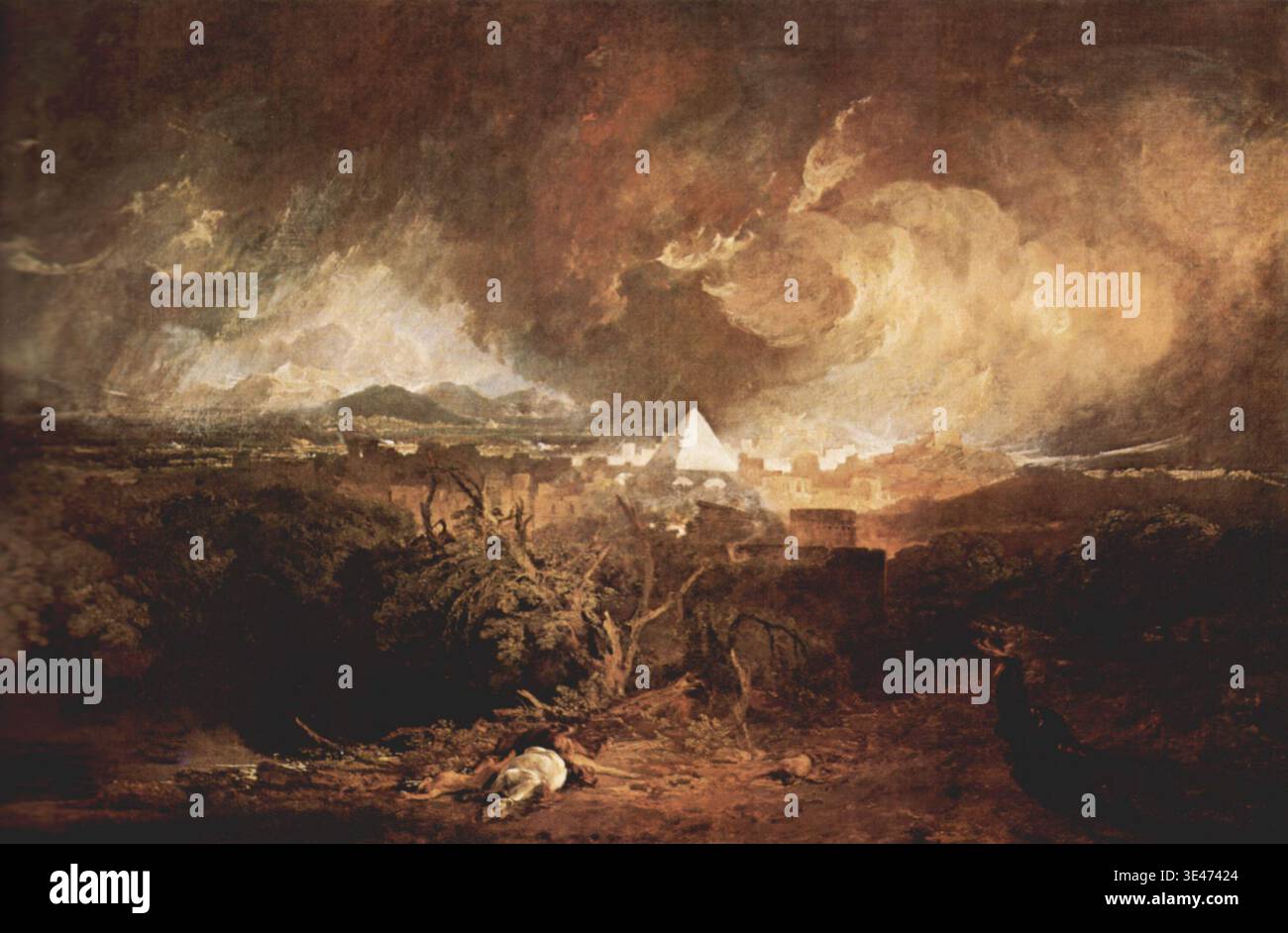 J. M. W. Turner: Die fünfte Pest Ägyptens Stockfoto