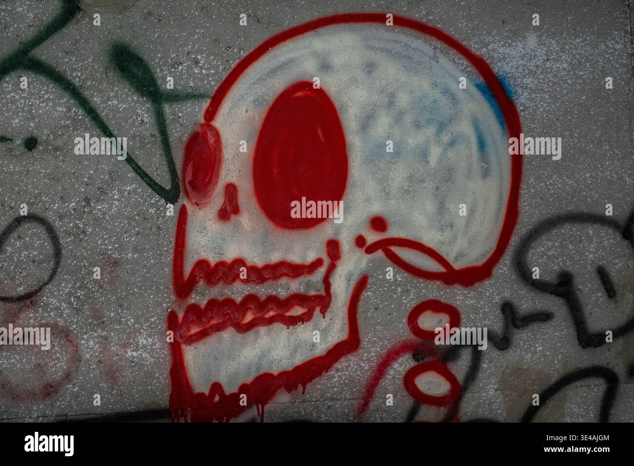 Graffiti im „Hell's Gate Tunnel“ Albuquerque, New Mexico Stockfoto