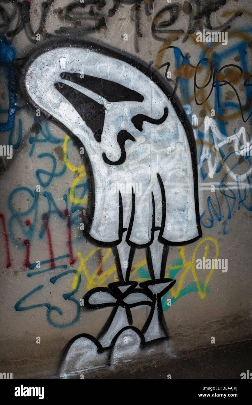 Graffiti im „Hell's Gate Tunnel“ Albuquerque, New Mexico Stockfoto