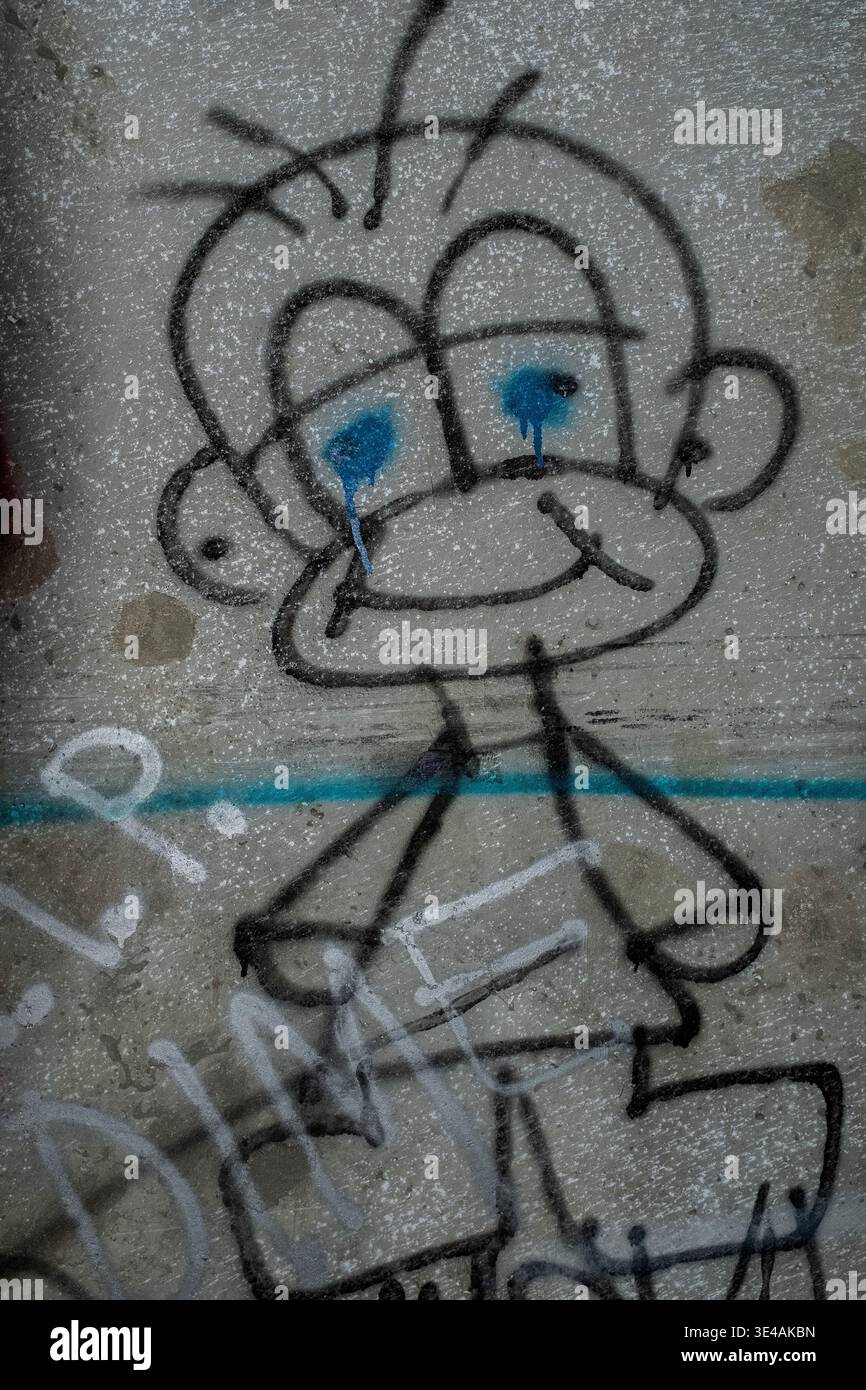 Graffiti im „Hell's Gate Tunnel“ Albuquerque, New Mexico Stockfoto