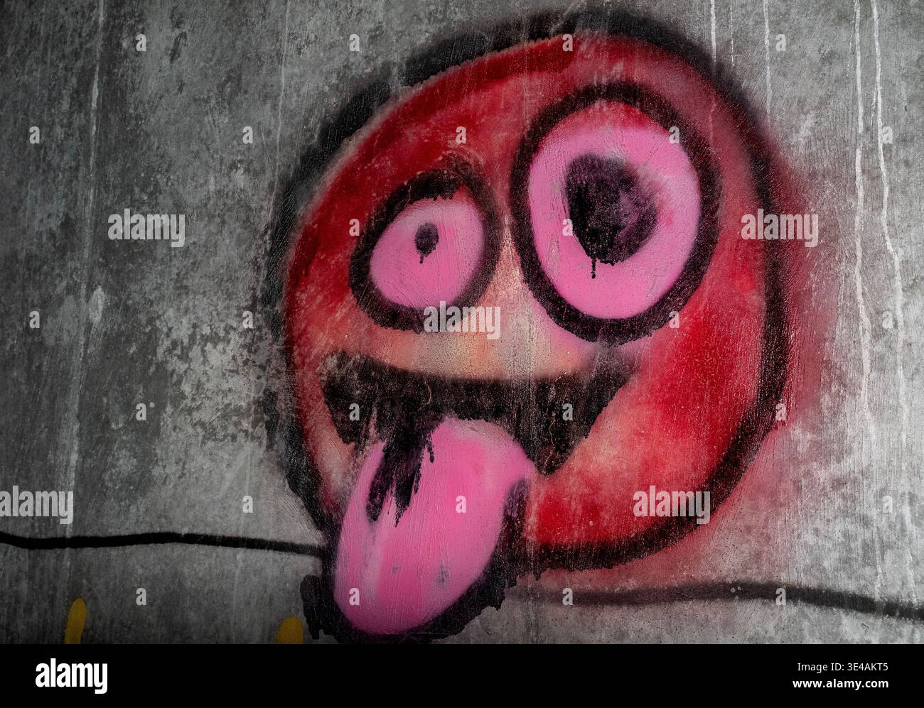 Graffiti im „Hell's Gate Tunnel“ Albuquerque, New Mexico Stockfoto