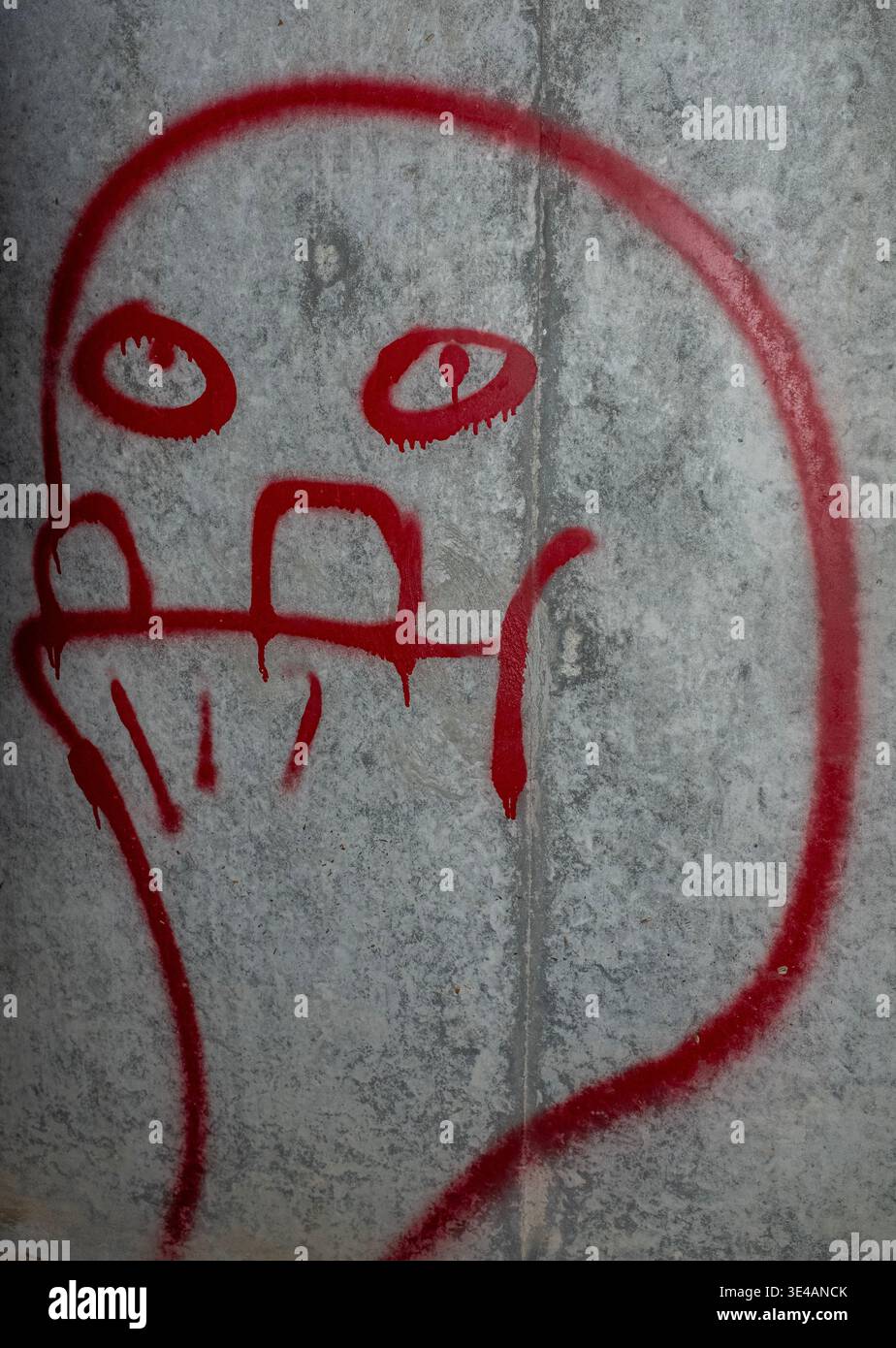 Graffiti im „Hell's Gate Tunnel“ Albuquerque, New Mexico Stockfoto