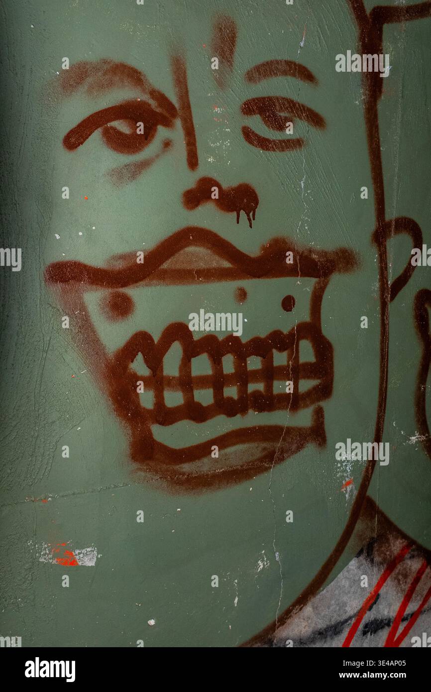 Graffiti im „Hell's Gate Tunnel“ Albuquerque, New Mexico Stockfoto