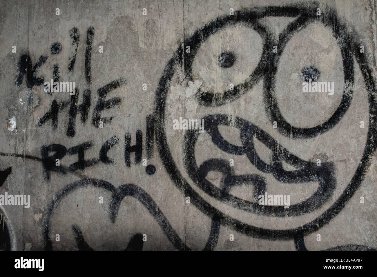 Graffiti im „Hell's Gate Tunnel“ Albuquerque, New Mexico Stockfoto