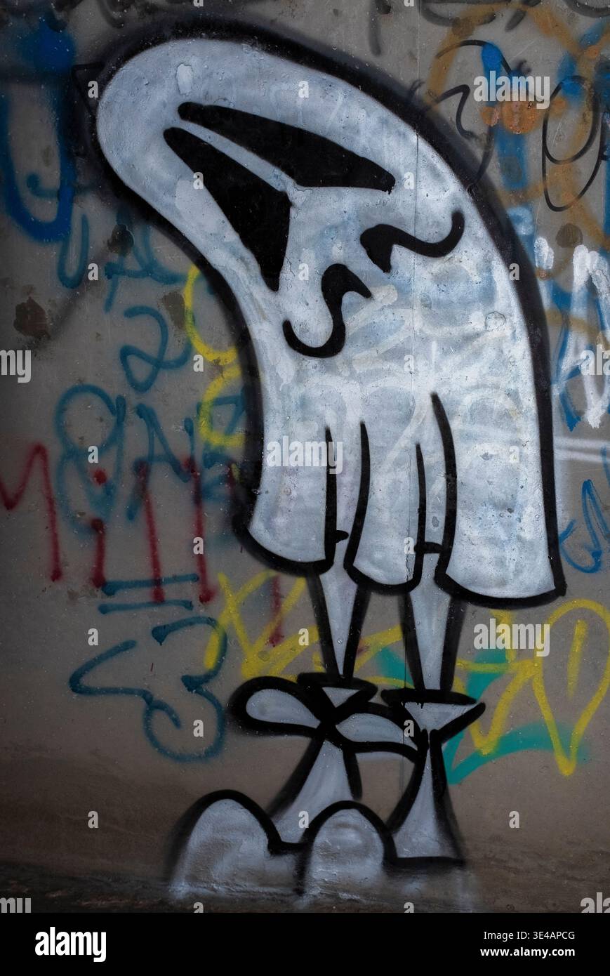 Graffiti im „Hell's Gate Tunnel“ Albuquerque, New Mexico Stockfoto