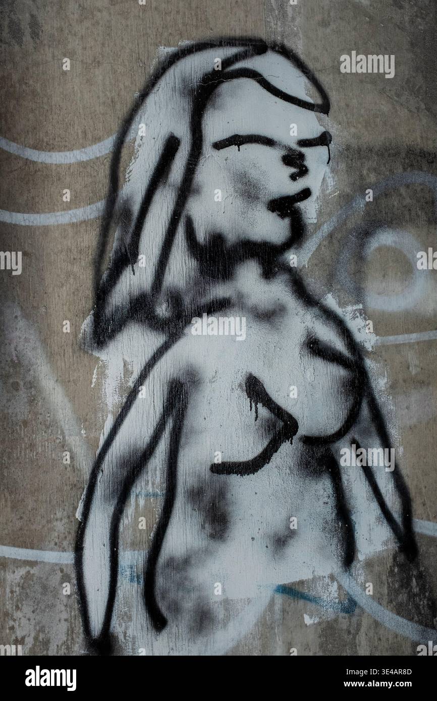 Graffiti im „Hell's Gate Tunnel“ Albuquerque, New Mexico Stockfoto