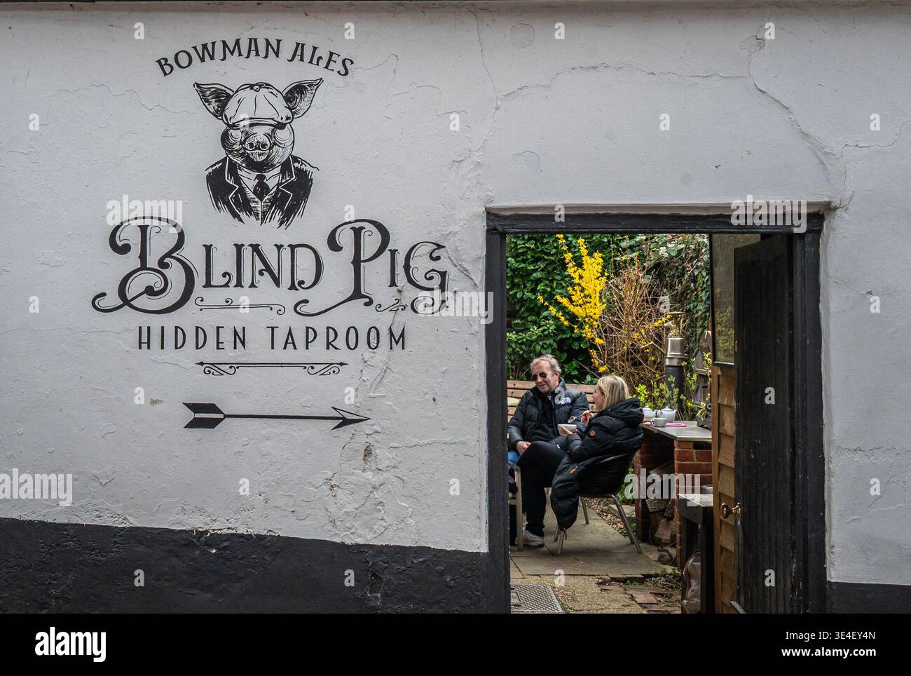 The Blind Pig, Brauer von Bowman Ales in Bishops Waltham, Hampshire Stockfoto