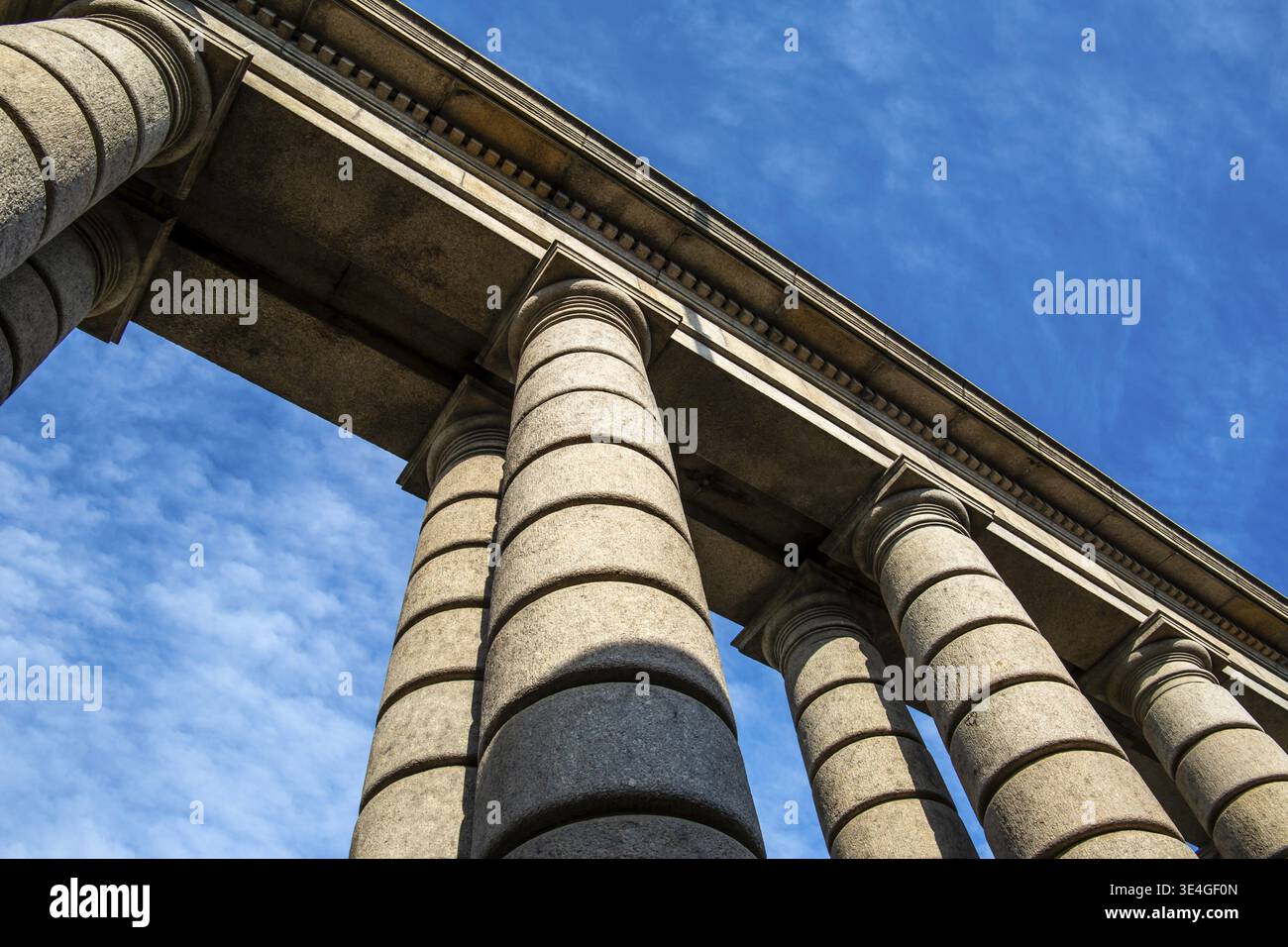 Brooklyn, NY / USA - JUL 31 2018: Details der Manhattan Bridge Stockfoto