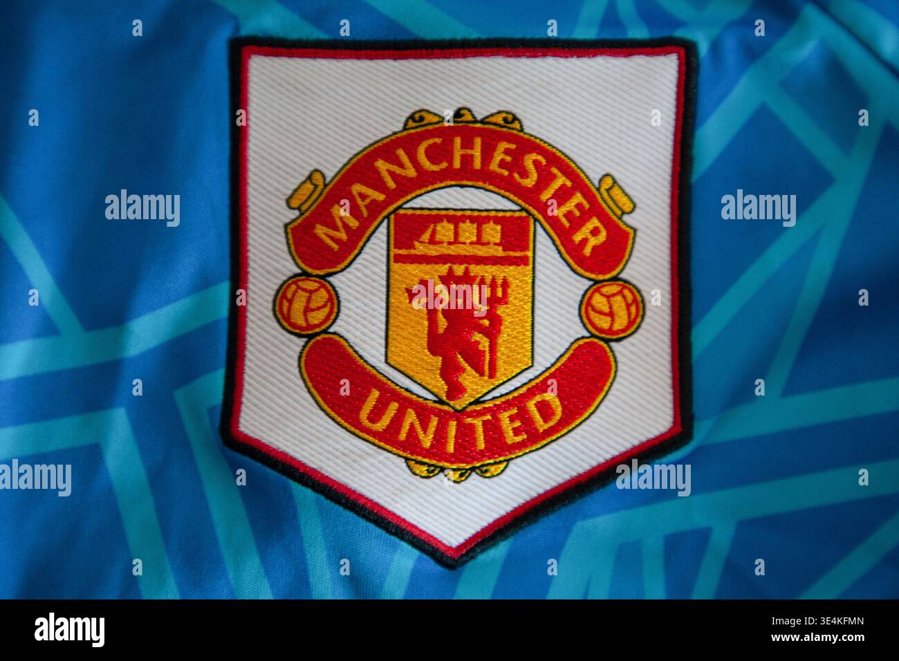 Manchester United Football Club Badge Stockfoto