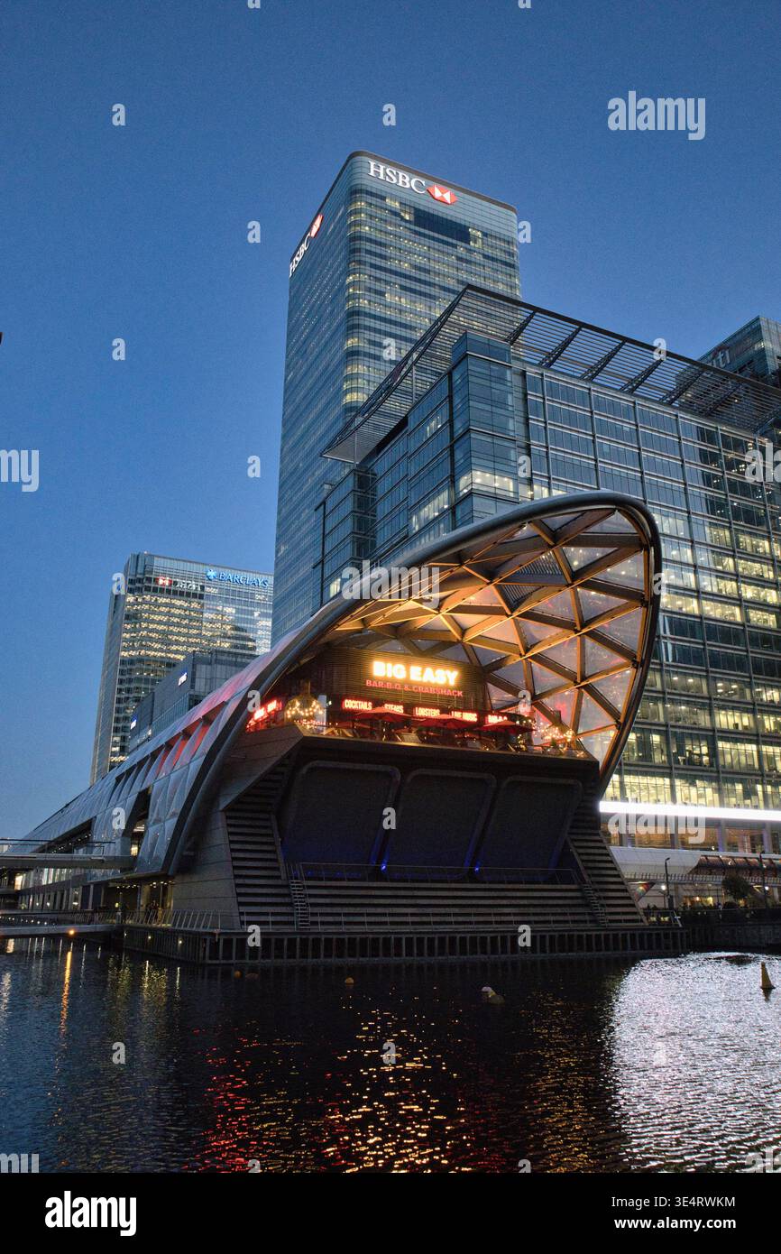 Crossrail Place, London, Großbritannien Stockfoto