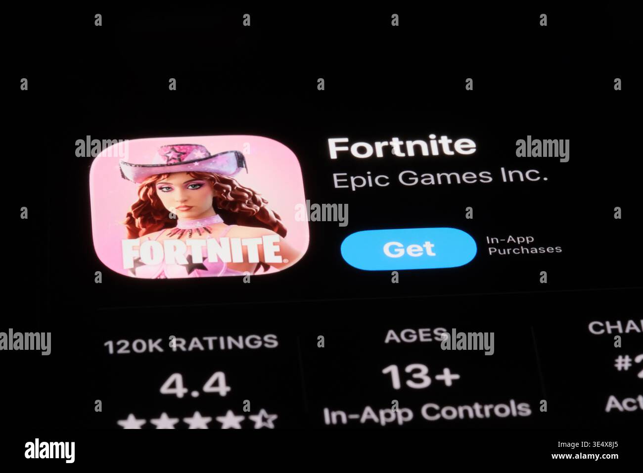 Shanghai, China, 10. Februar 2026: Symbol der Fortnite-App Stockfoto