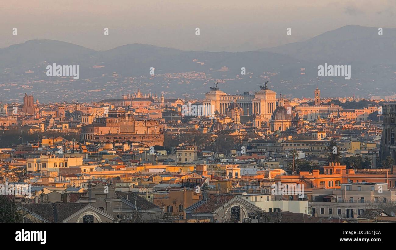 Rom Panorama Landschaft Credits: Luigi de Pompeis/Alamy Stockfotos - Smartphone-aufgenommenes Stockfoto