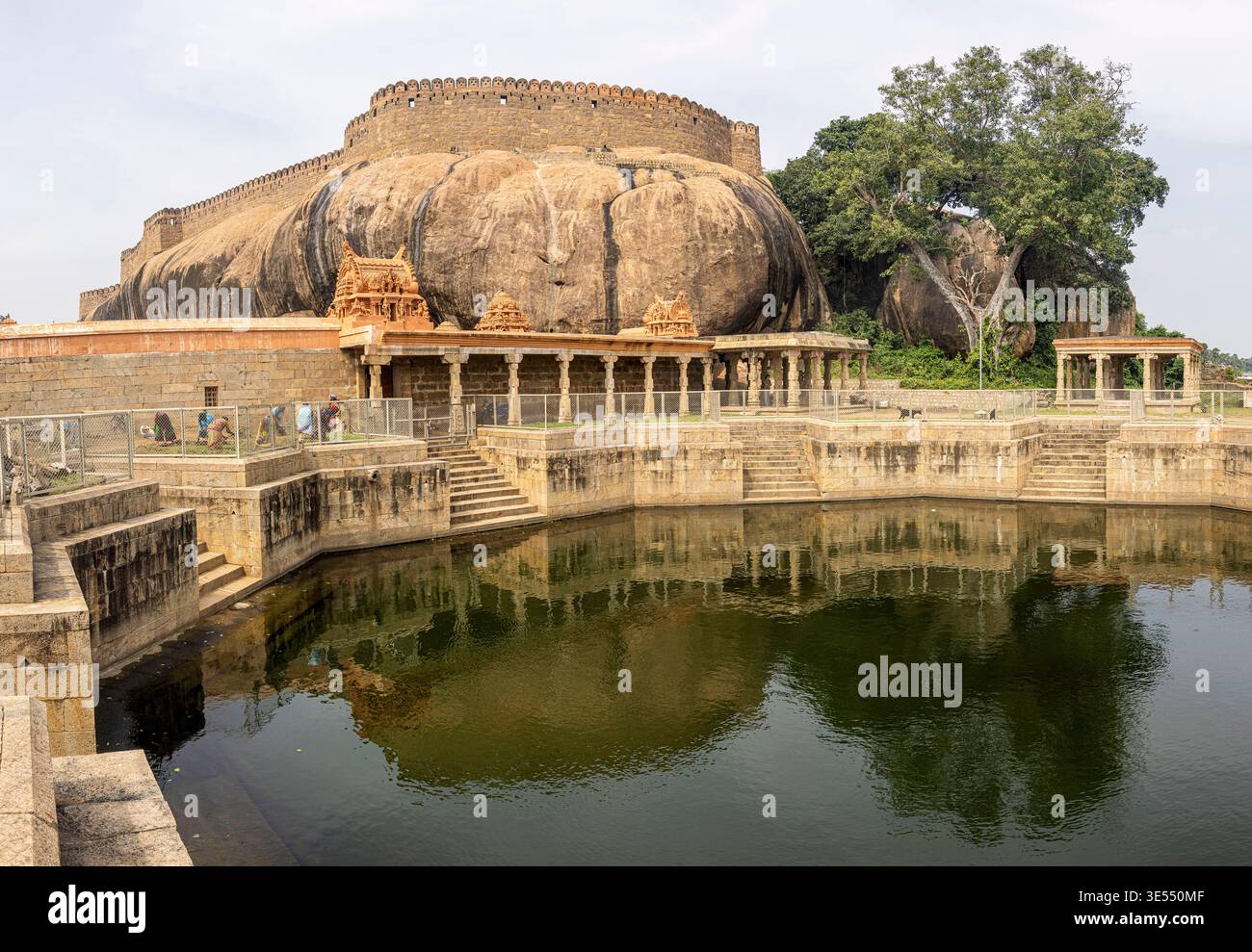 Indien, Tamil Nadu, Chettinad, Thirumayam, Thirumayam Fort Stockfoto