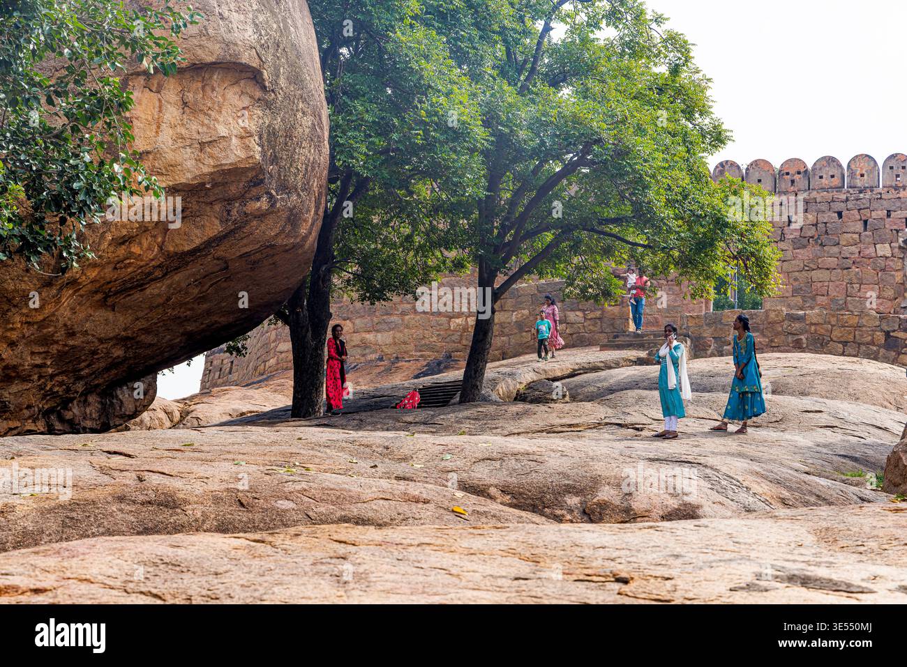 Indien, Tamil Nadu, Chettinad, Thirumayam, Thirumayam Fort Stockfoto