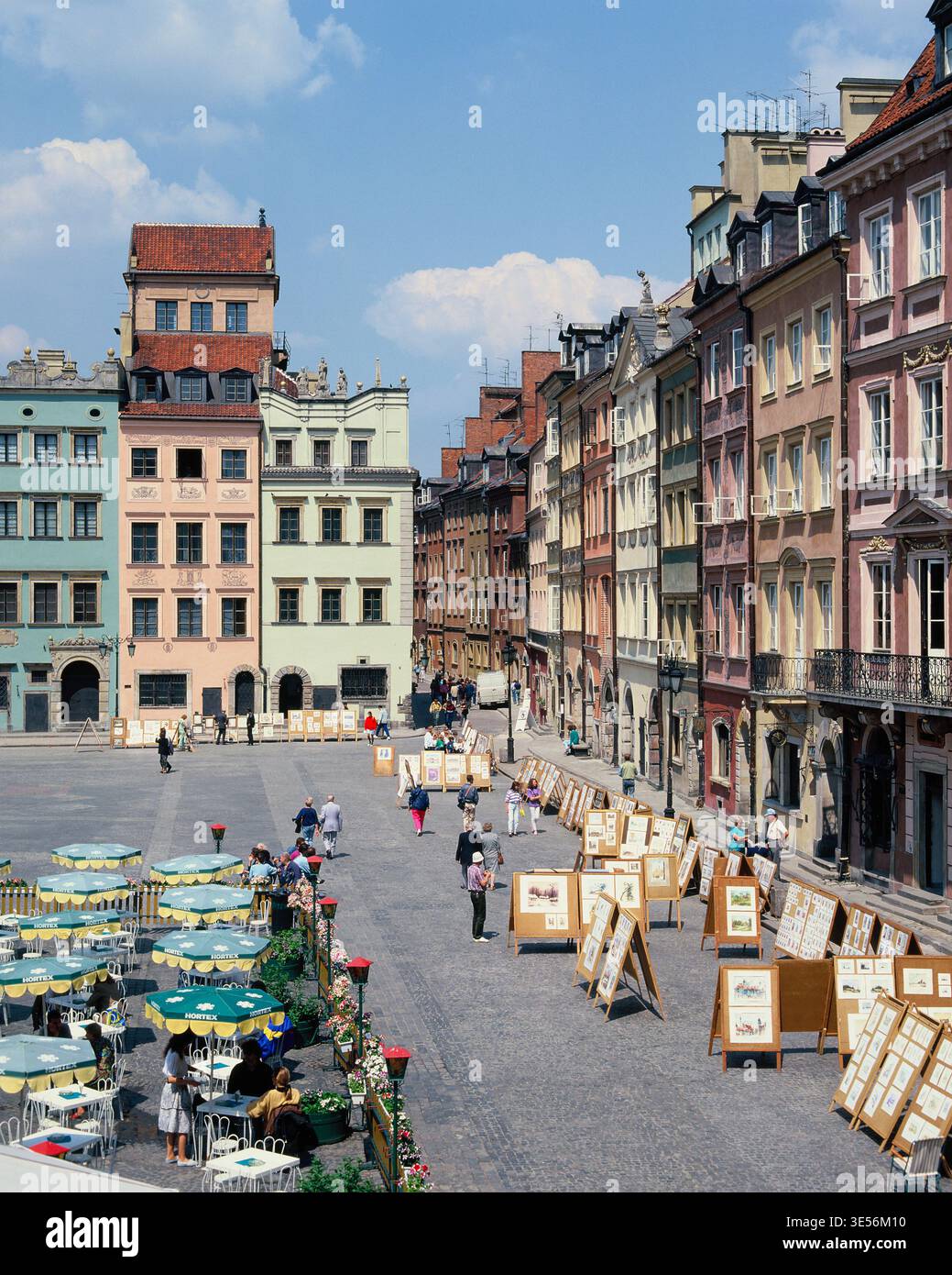 Polen. Warschau. Altstadt. Marktplatz. Stockfoto