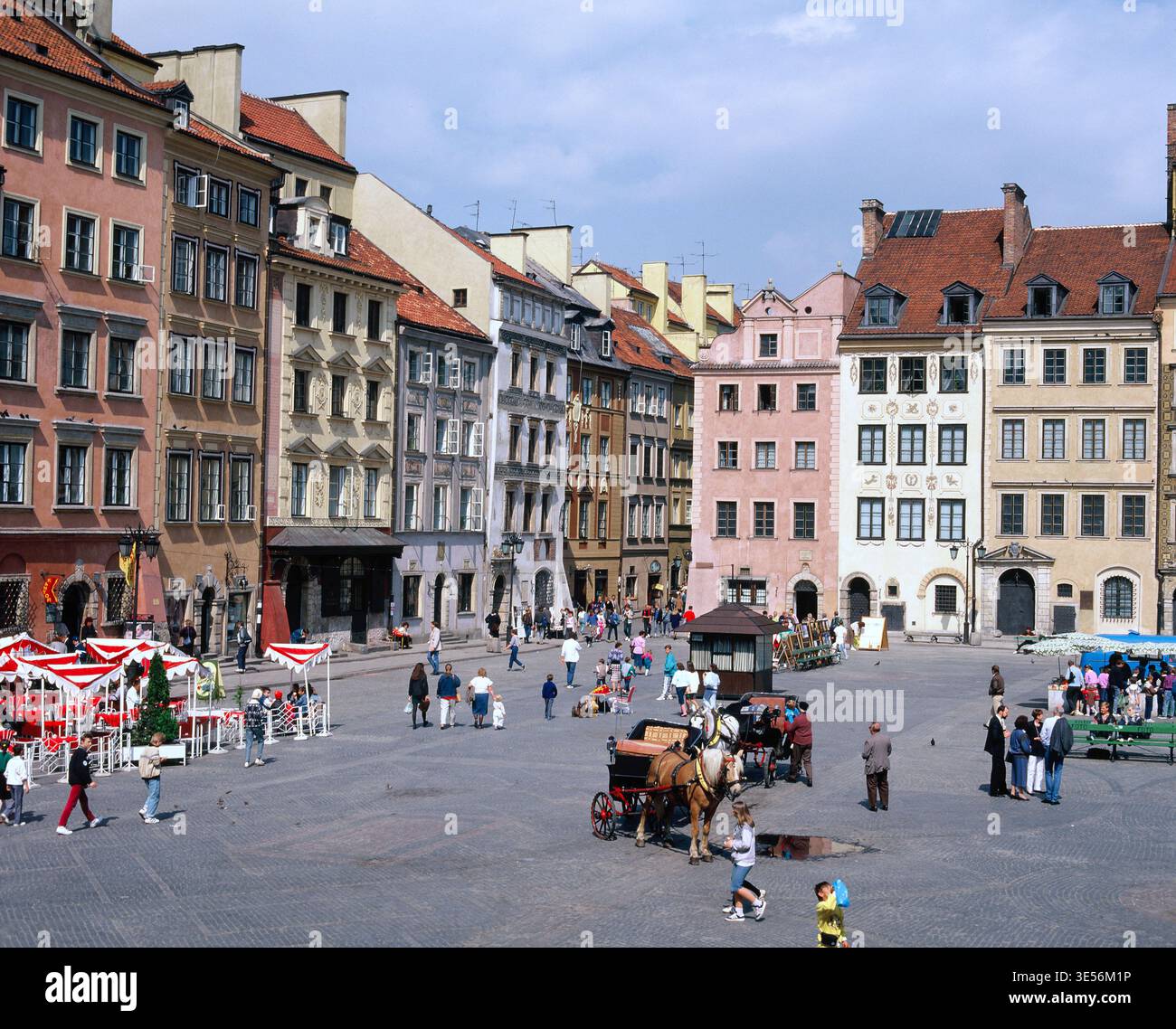 Polen. Warschau. Altstadt. Marktplatz. Stockfoto