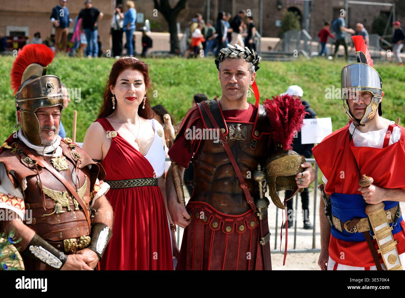 Roms Geburtstag, Aufführung im Circus Maximus Stockfoto