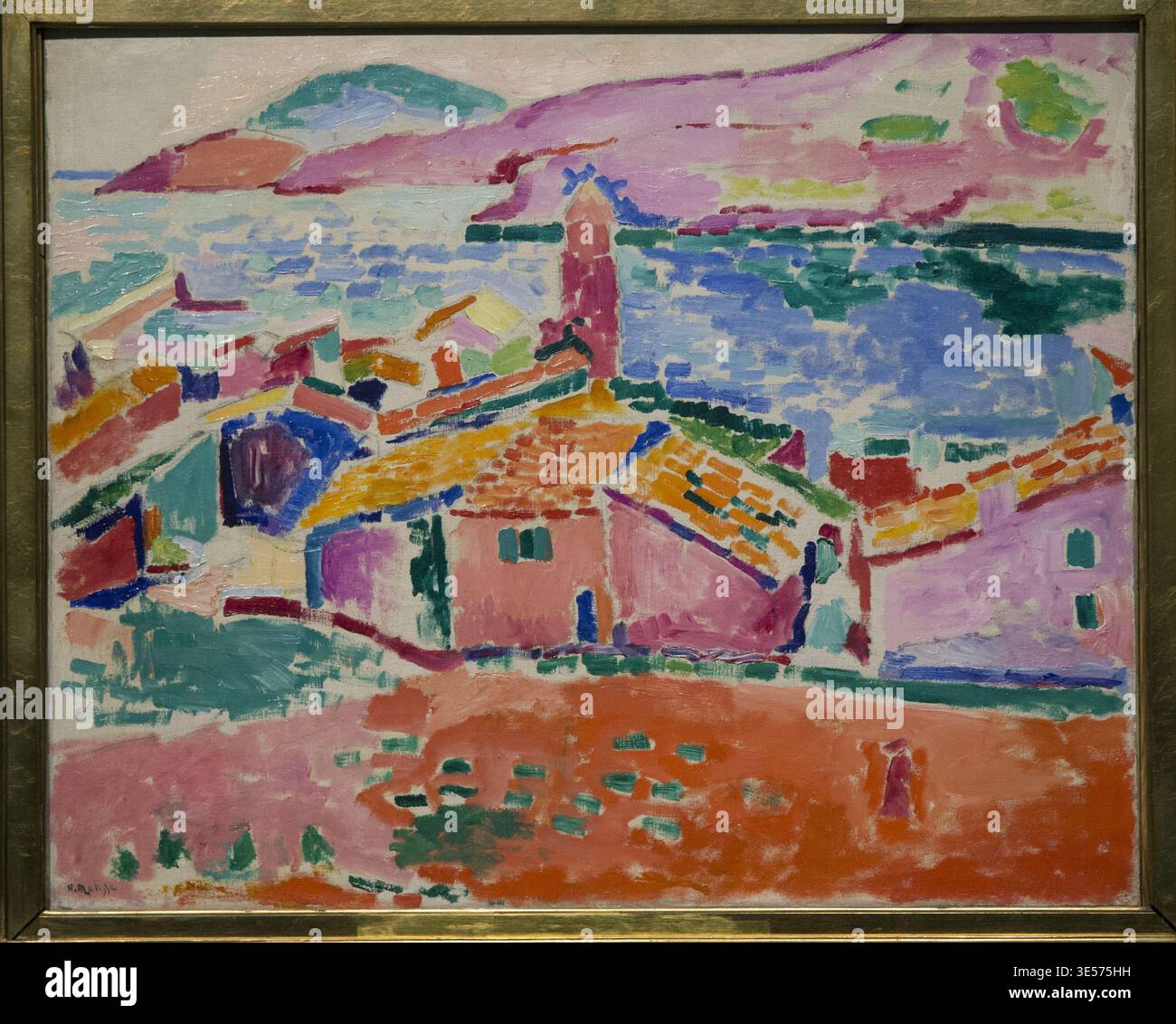Henri Matisse, Blick auf Collioure, 1905, Öl auf Leinwand. Schtschukin-Sammlung, Ermitage-Museum, St. Petersburg. Stockfoto