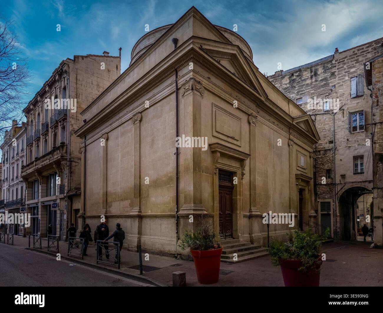Avignon Synagoge versteckt im ehemaligen jüdischen Viertel der päpstlichen Stadt in Frankreich Stockfoto