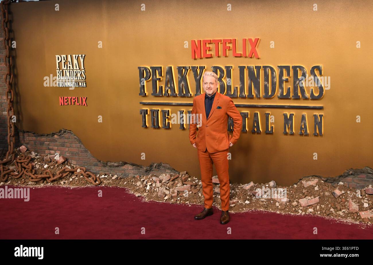 Thomas Arnold besuchte die Weltpremiere von PEAKY BLINDERS: THE UNSTERBLICH MAN, 2. März 2026, Symphony Hall, Birmingham, England mit: Thomas Arnold Wo: Birmingham, Vereinigtes Königreich Wann: 02. März 2026 Credit: Anthony Stanley/WENN Stockfoto