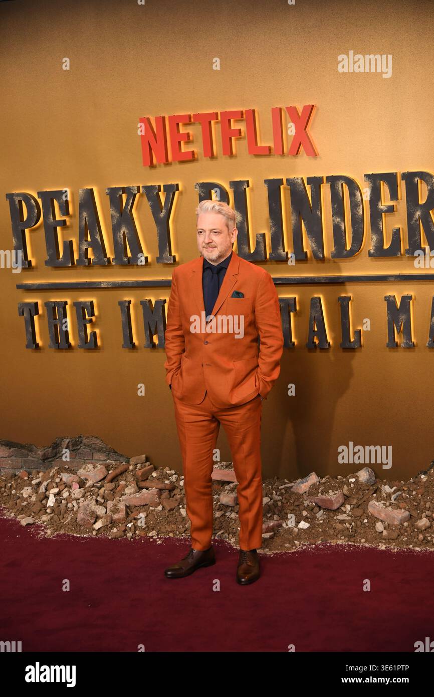 Thomas Arnold besuchte die Weltpremiere von PEAKY BLINDERS: THE UNSTERBLICH MAN, 2. März 2026, Symphony Hall, Birmingham, England mit: Thomas Arnold Wo: Birmingham, Vereinigtes Königreich Wann: 02. März 2026 Credit: Anthony Stanley/WENN Stockfoto