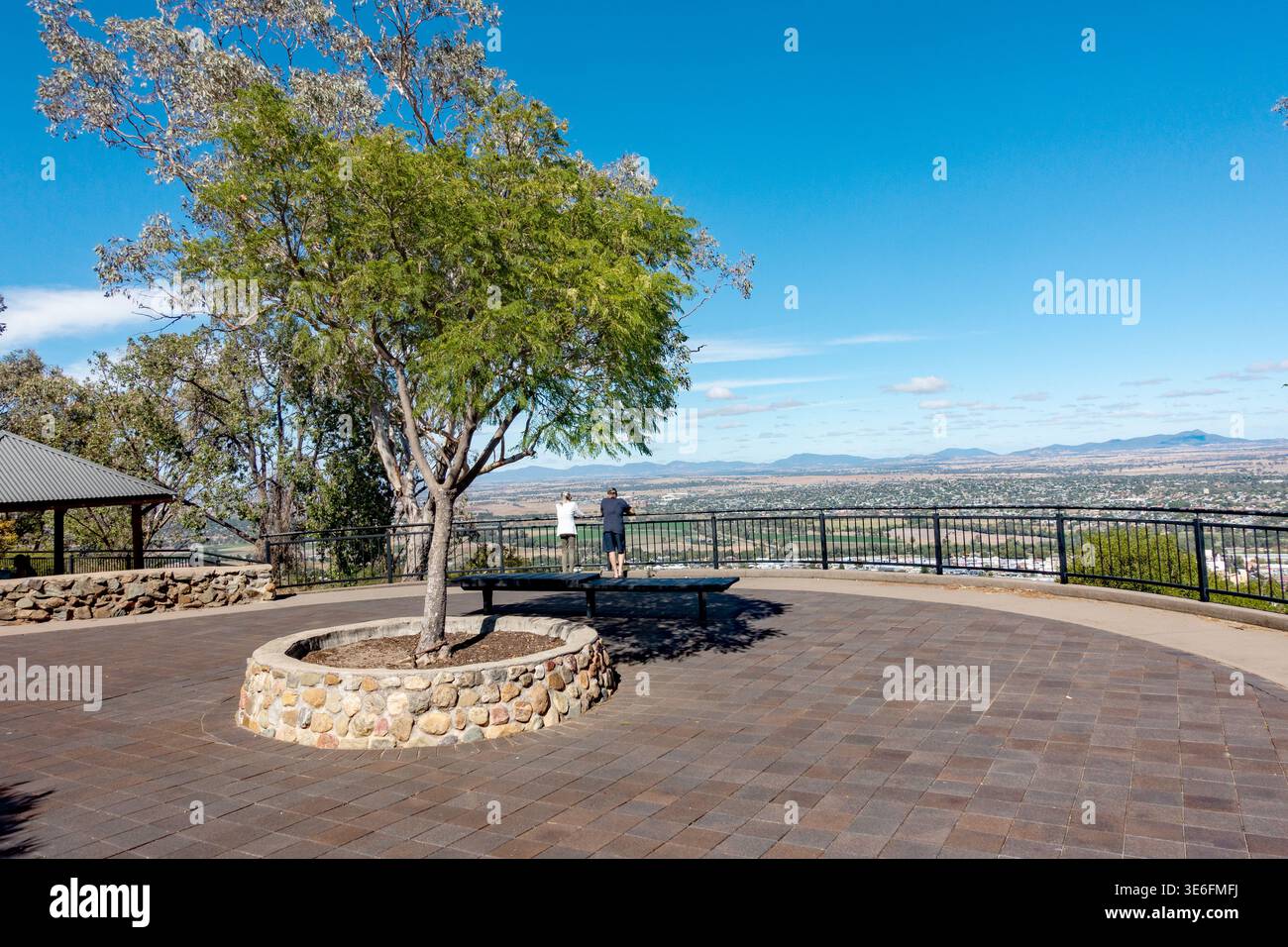 Oxley Scenic Lookout über Tamworth Australien. Stockfoto