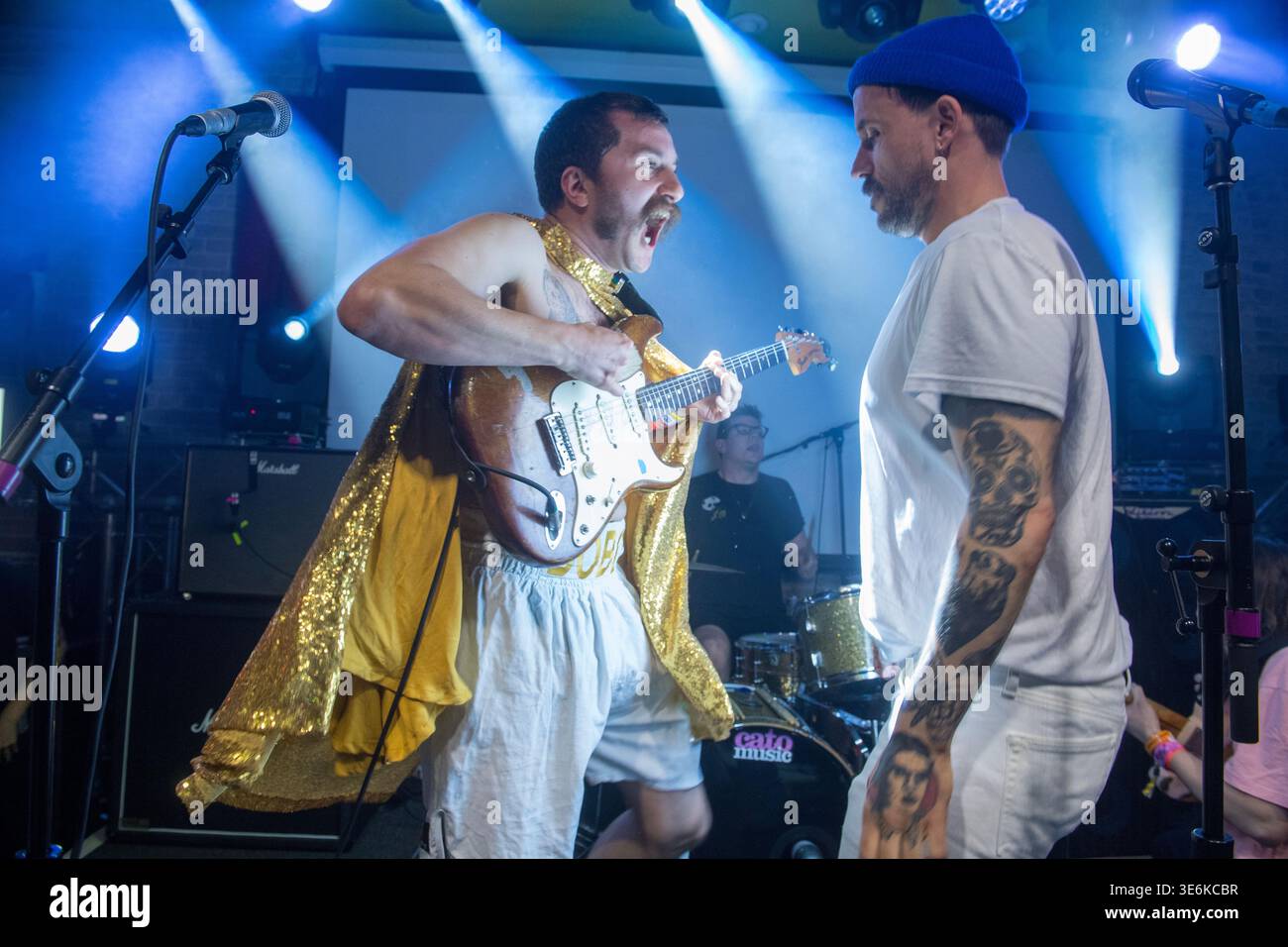 Idles treten am 15. März 2018 im Latitude auf, während South by Southwest, Austin, Texas. (Foto: John Anderson/The Austin Chronicle) Stockfoto