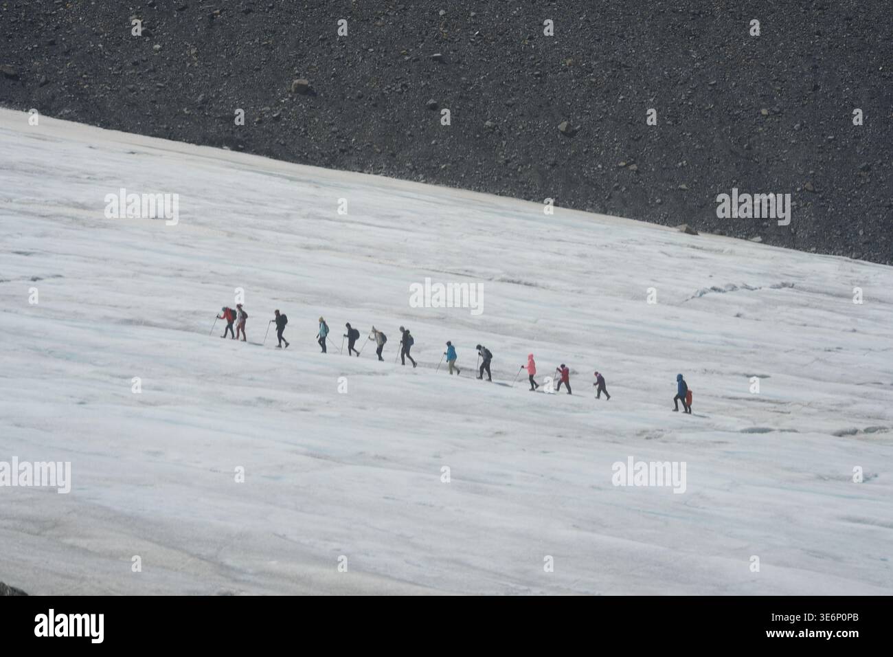 Athabasca-Gletscher, Kanada Stockfoto