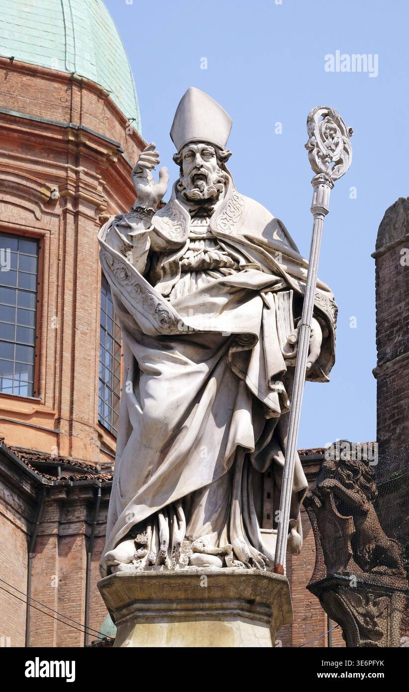 St. Petronius, St. Bartholomäus Kirche in Bologna, Italien Stockfoto