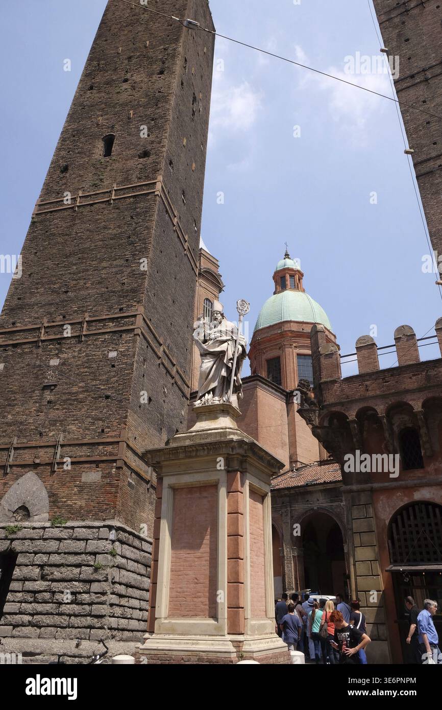 St. Petronius, St. Bartholomäus Kirche in Bologna, Italien Stockfoto