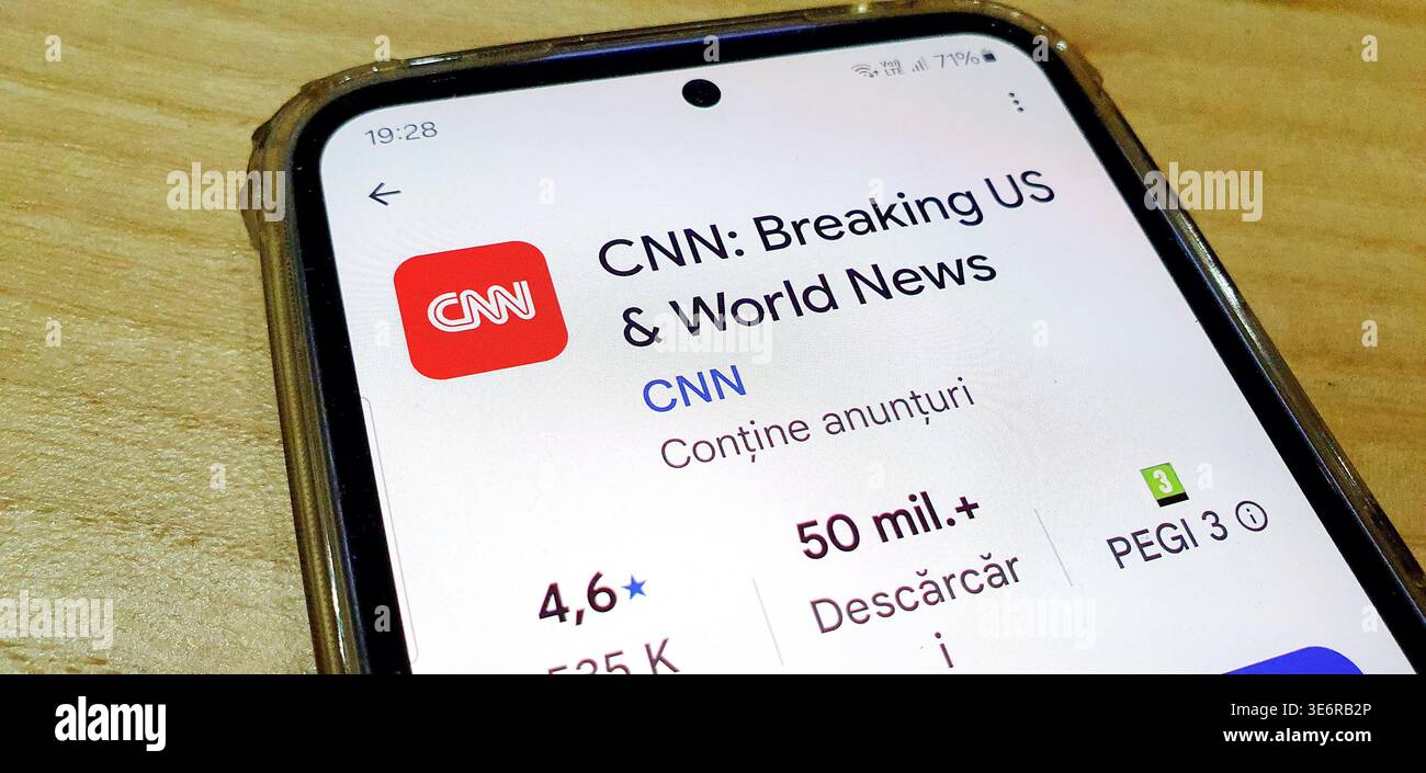 Die CNN-App hat sich von einem einfachen Nachrichtenaggregator in eine komplexe Streaming- und personalisierte Journalismusplattform verwandelt. Stockfoto