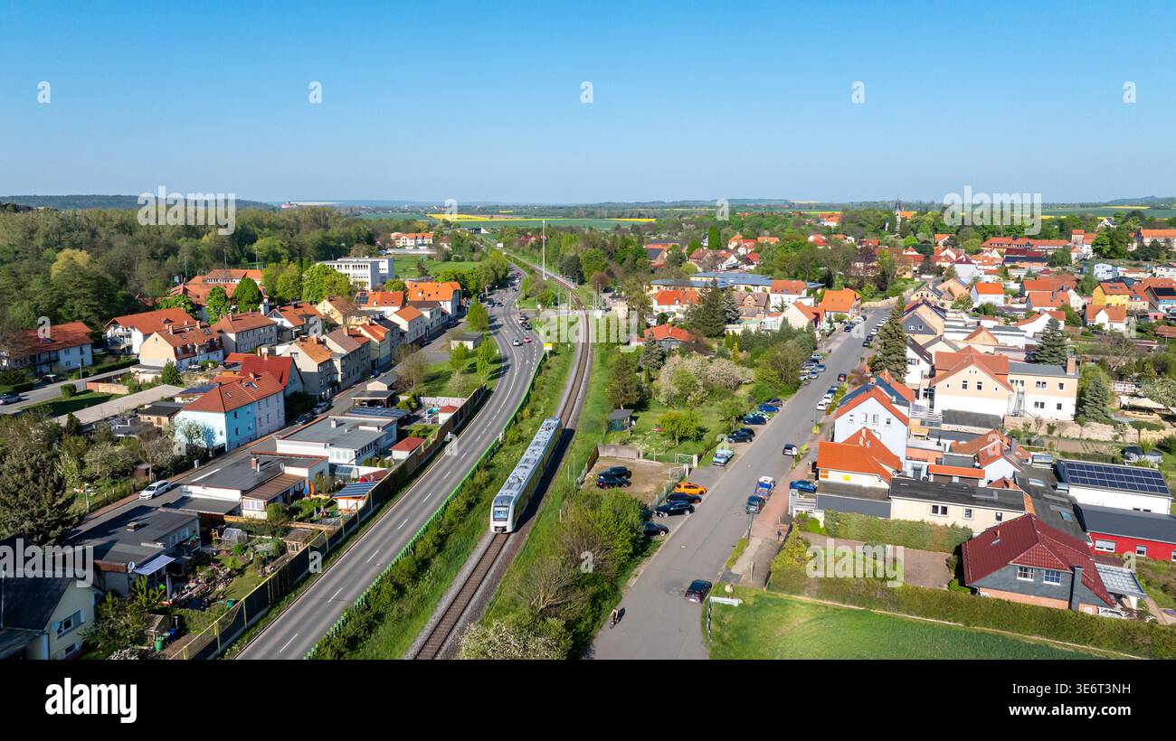 Luftaufnahmen von Nosedt Harz Stockfoto