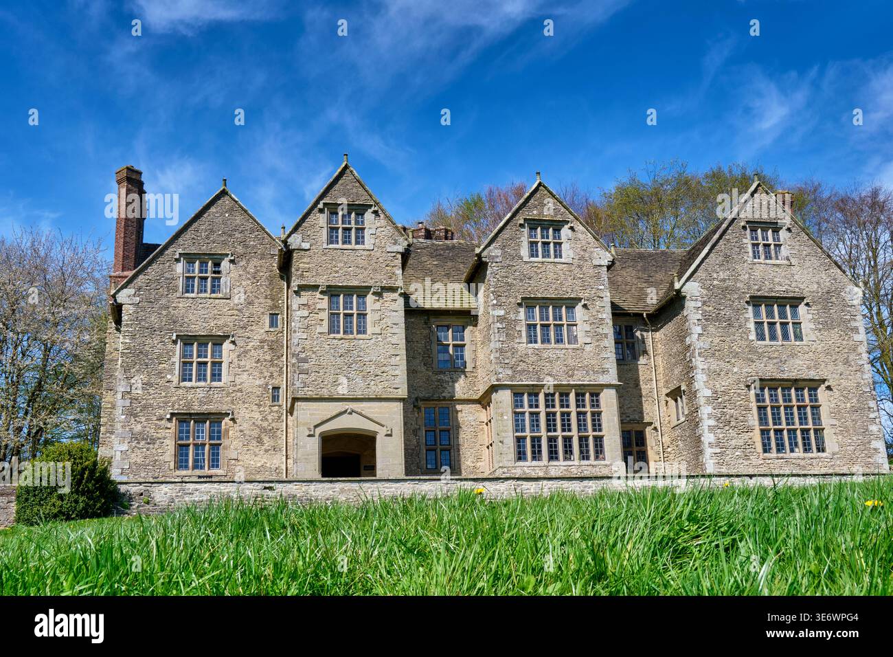 Wilderhope Manor in der Nähe von Longville im Dale, Wenlock Edge, Shropshire Stockfoto