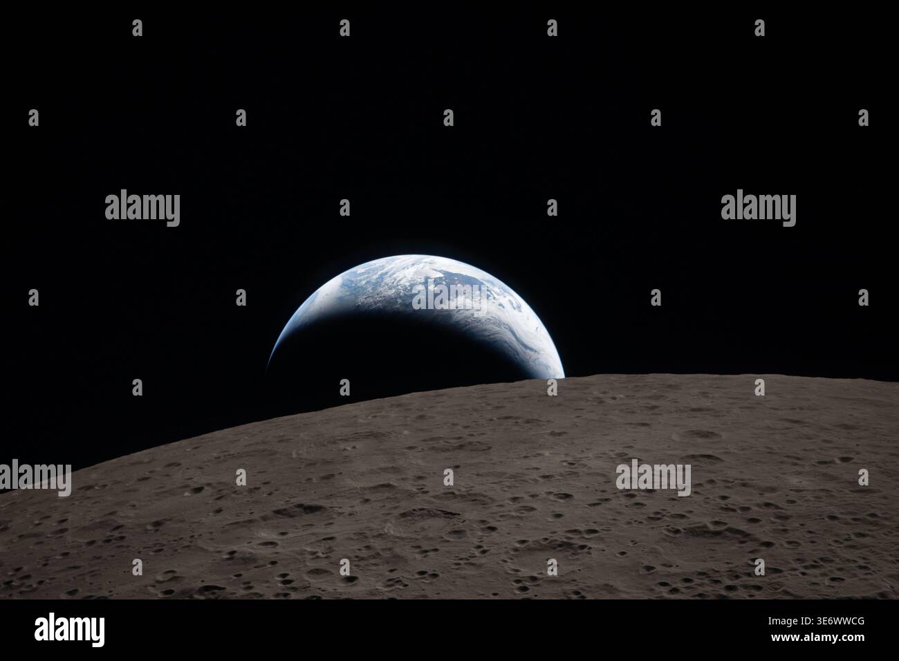 Erdsatz von Artemis II., 6. April 2026 Stockfoto