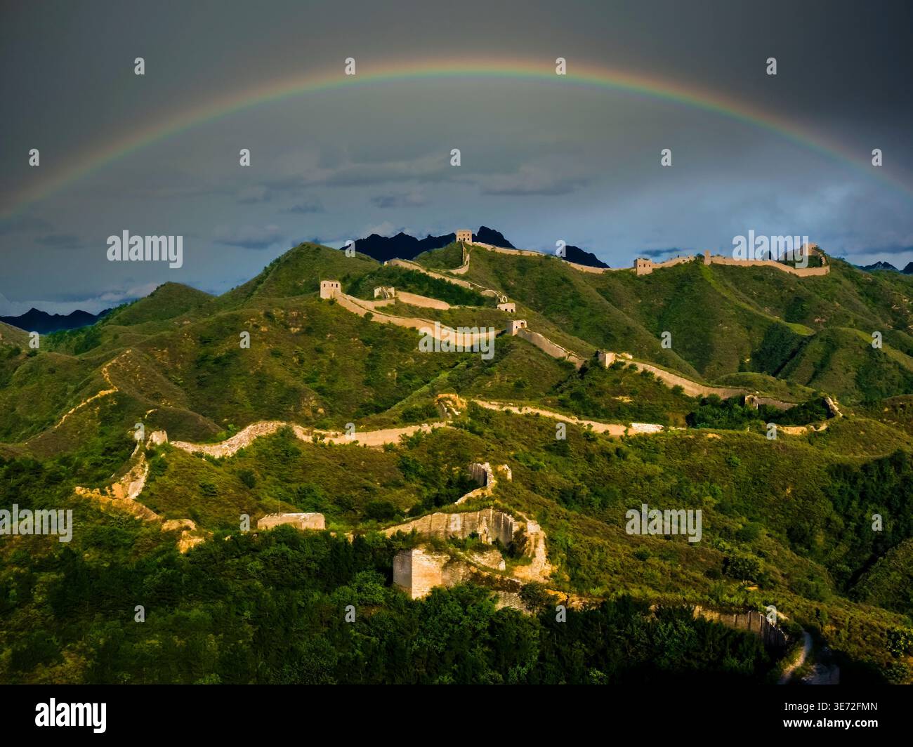 Die große Mauer in China Stockfoto
