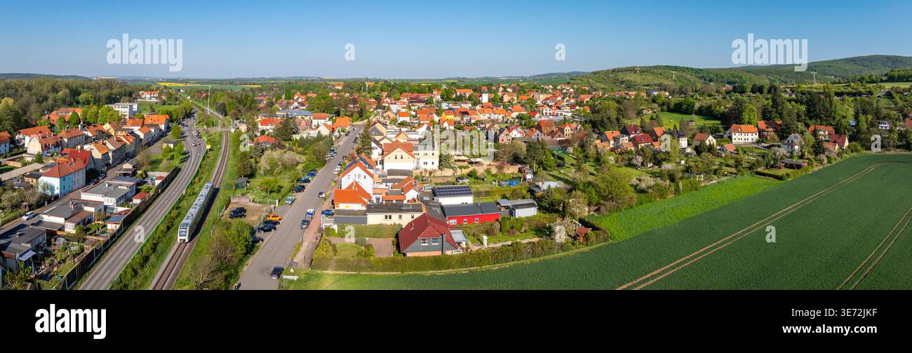 Luftaufnahmen von Nosedt Harz Stockfoto