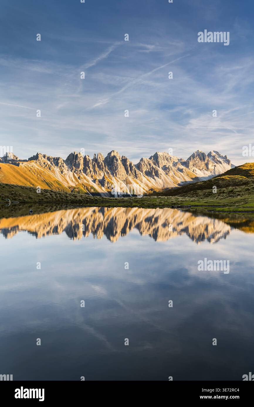Kalkkögel, Salfainssee, Stubaier Alpen, Tirol, Österreich Stockfoto